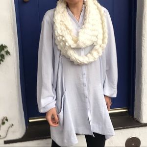 Light Blue Tunic with Pockets